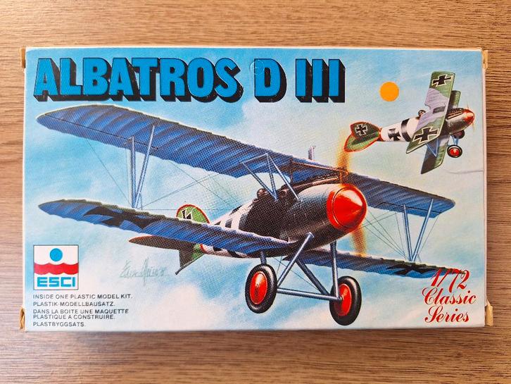 1:72 1/72 ESCI Albatros D III (1), Hobby en Vrije tijd, Modelbouw | Vliegtuigen en Helikopters, Zo goed als nieuw, Vliegtuig, 1:72 tot 1:144