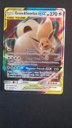 Eevee & Snorlax GX - 120/181, Hobby en Vrije tijd, Verzamelkaartspellen | Pokémon, Ophalen of Verzenden, Zo goed als nieuw, Losse kaart