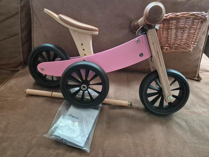 Bandits & Angels 4 in 1 Loopfiets met Mandje, Kinderen en Baby's, Speelgoed | Buiten | Voertuigen en Loopfietsen, Zo goed als nieuw