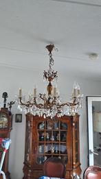 Zware Antieke Bronzen Hanglamp met 10 Lichtpunten, Antiek en Kunst, Ophalen