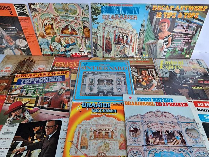 Draaiorgel / Decap / Hammond e.a. orgelmuziek - 15x, Cd's en Dvd's, Vinyl | Overige Vinyl, Zo goed als nieuw, 12 inch, Ophalen of Verzenden