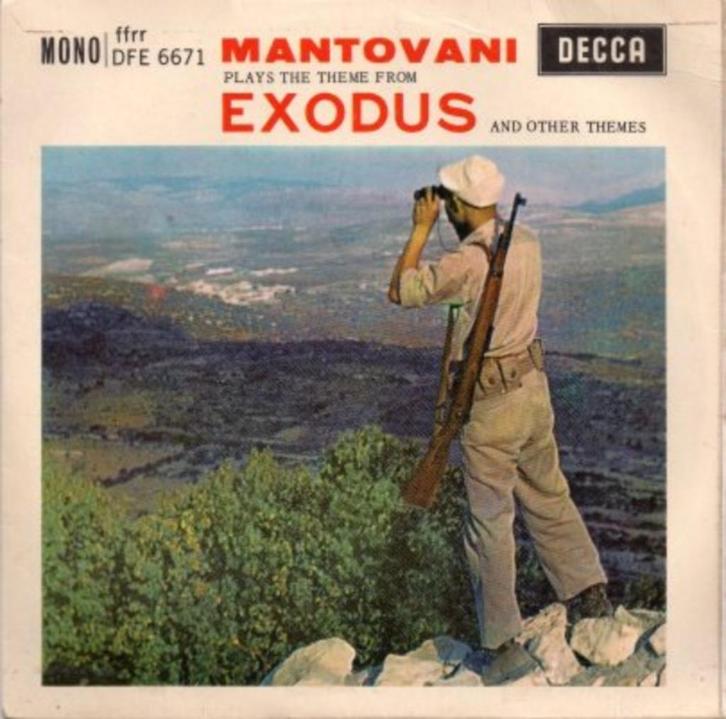 Exodus Theme - Originele Decca EP 1961- Mantovani, Cd's en Dvd's, Vinyl | Filmmuziek en Soundtracks, Gebruikt, Overige formaten