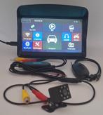 7'inch Auto, Camper GPS met Draadloos Achteruitrijcamera Set, Auto diversen, Achteruitrijcamera's, Ophalen of Verzenden, Draadloos