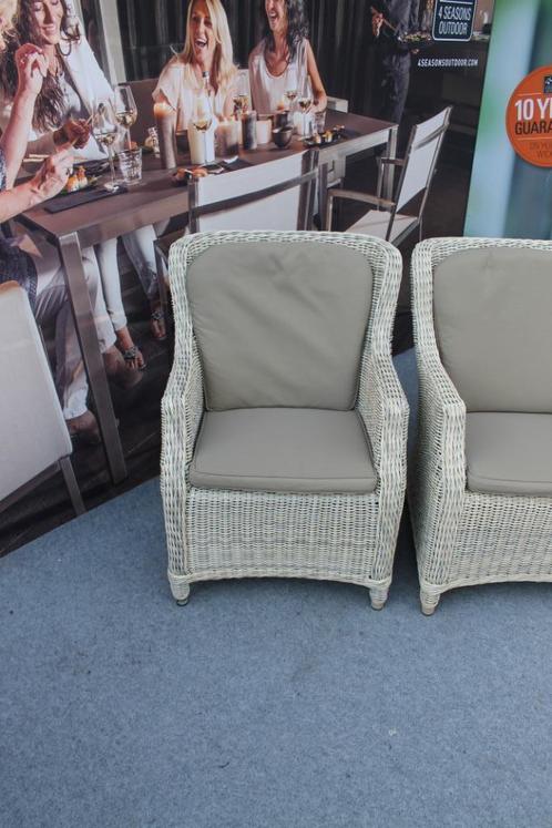 6 Brighton provance stoelen van 4 seasons outdoor, 175 p.s.., Tuin en Terras, Tuinstoelen, Zo goed als nieuw, Wicker, Ophalen