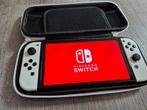 NINTENDO SWITCH OLED | 512 GB + OPBERGTAS & OPLADER, Ophalen of Verzenden, Zo goed als nieuw, Met 2 controllers, Switch OLED