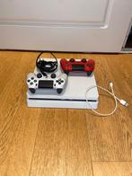 PS4 Slim (1TB) met 2 controllers, goede staat!, Met 2 controllers, Ophalen of Verzenden, Zo goed als nieuw, 1 TB