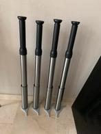 Verstelbare tafelpoten, Ophalen, Minder dan 50 cm, 100 tot 150 cm, Rond