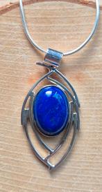 Zilveren kettinghanger met Lapis Lazuli, Blauw, Nieuw, Ophalen of Verzenden, Met edelsteen