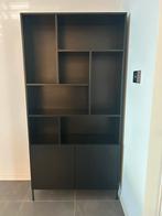 Vakkenkast zwart, Huis en Inrichting, Ophalen, Overige materialen, 200 cm of meer, Meerdere deuren