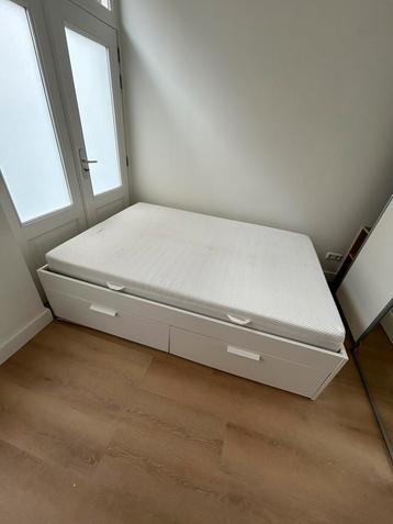 Ophalen begane grond IKEA BRIMNES bed met 4 lades, 140 x 200