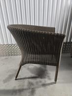 2 Luxe rotan-look stoelen – aluminium frame, zgan!, Ophalen, Gebruikt, Rotan