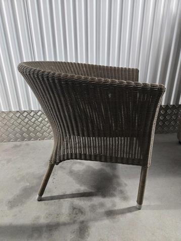 2 Luxe rotan-look stoelen – aluminium frame, zgan! beschikbaar voor biedingen