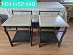 Bedtafeltjes, Ophalen, Metaal of Aluminium, 55 tot 70 cm, Zo goed als nieuw