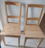 IKEA wooden chairs 87*39cm - must go by Sunday., Ophalen, Gebruikt, Bruin, Twee