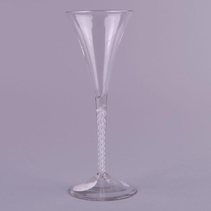 Gregoriaans slinger toast glas 6x, Antiek en Kunst, Antiek | Glas en Kristal, Ophalen of Verzenden