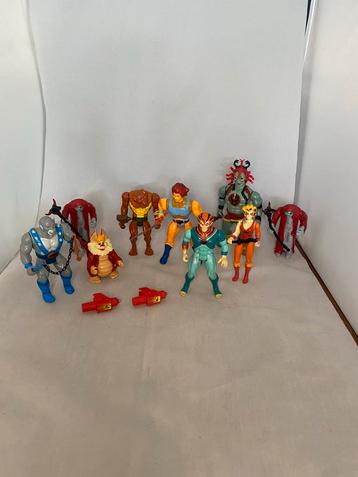 9 Vintage Thundercats action figures He-man Telepix T.Wolf beschikbaar voor biedingen