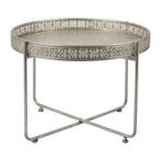 Xenos Salontafel Marrakech - 73 cm, Metaal of Aluminium, Rond, 55 tot 75 cm, Ophalen