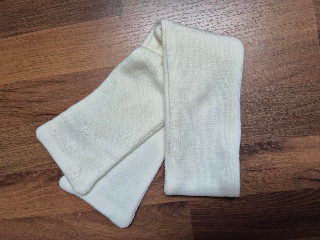 Witte sjaal voor baby/kind ecru, Kinderen en Baby's, Babykleding | Mutsen, Sjaals en Wanten, Jongetje of Meisje, Maat 56, Ophalen of Verzenden