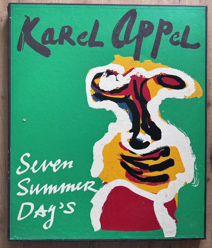 Karel Appel zeefdruk op portfolio map, Antiek en Kunst, Kunst | Litho's en Zeefdrukken, Ophalen