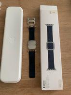 2x Horlogebandje Apple watch origineel midnight blue + zwart, Ophalen of Verzenden, Zo goed als nieuw, Blauw, Apple