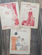 Drie vintage Franse mode kranten La Mode Illustrée, Ophalen of Verzenden, Gebruikt