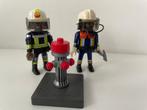 Brandweermannen set 4 playmobil, Ophalen of Verzenden, Zo goed als nieuw