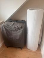 2 Opklapbedden + Topper - Ideaal voor logees!, Huis en Inrichting, Slaapkamer | Bedden, Ophalen, Gebruikt, Eenpersoons, 80 cm