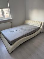 Designer bed GRATIS ophalen, Ophalen, Gebruikt, Wit, Tweepersoons