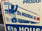 Vintage FINA Reclamebord Ets Houssa Guy, Verzamelen, Merken en Reclamevoorwerpen, Reclamebord, Gebruikt, ., Ophalen of Verzenden