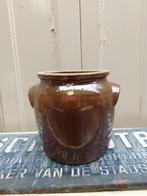 Bruin geglazuurde grespot, Antiek en Kunst, Antiek | Keramiek en Aardewerk, Ophalen of Verzenden