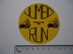 sticker JUMBO RUN zijspan motorfiets rally driewieler motor, Verzamelen, Stickers, Verzenden