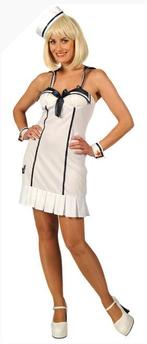 Carnavalskleding stoute matroosje dame maat M, Maat 38/40 (M), Carnaval, Nieuw, Ophalen of Verzenden