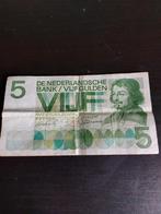 VIJF GULDEN BILJET 26 APRIL 1966, Postzegels en Munten, Bankbiljetten | Nederland, Los biljet, Ophalen of Verzenden, 5 gulden