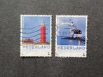 2x vuurtoren,  texel en marken , gestempeld, Postzegels en Munten, Ophalen of Verzenden