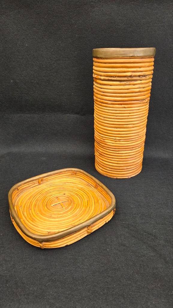 Gabriella crespi italy vintage rotan, Antiek en Kunst, Kunst | Designobjecten, Ophalen of Verzenden