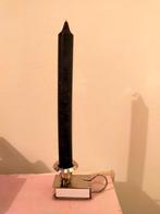 Metalen kaarsenhouder met houder voor luciferdoosje., Gebruikt, Overige kleuren, Ophalen of Verzenden, Metaal