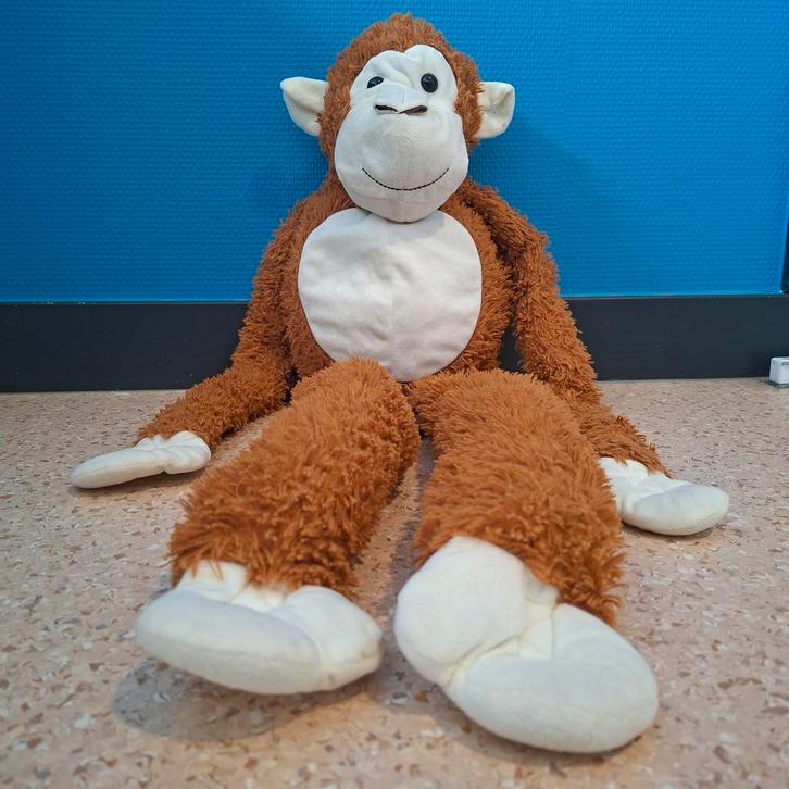 Grote Schattige Knuffel Aap, Kinderen en Baby's, Speelgoed | Knuffels en Pluche, Zo goed als nieuw, Overige typen, Ophalen of Verzenden