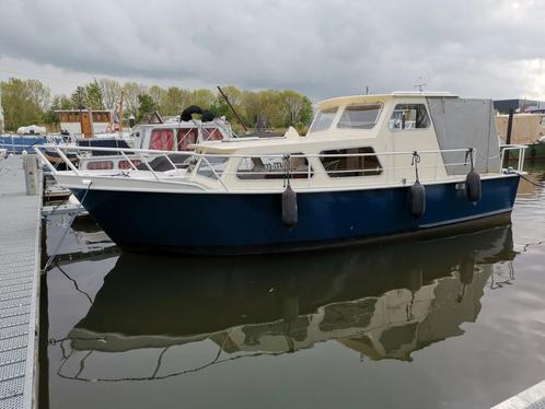 Stalen Lauwersmeerkruiser., Watersport en Boten, Motorboten en Motorjachten, Gebruikt, Staal, 9 tot 12 meter, Diesel, Binnenboordmotor