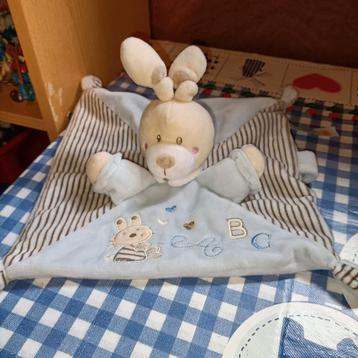 Konijn knuffeldoekje Simba Toys blauw met beige beschikbaar voor biedingen