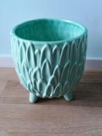Bloempot Vivat 1-1 Mint handmade keramiek 18 cmx18 cm x 22, Tuin en Terras, Bloempotten, Rond, Ophalen of Verzenden, Zo goed als nieuw