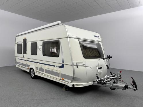Fendt Opal 540 TG Airco Mover Voortent Winterisolatie Luifel, Caravans en Kamperen, Caravans, Bedrijf, Rondzit, Fendt, 2 aparte bedden