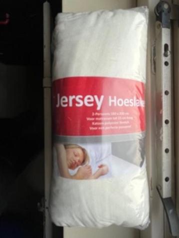  Hoeslaken Jersey voor matras  200x200 cm. ruim nieuw katoen beschikbaar voor biedingen