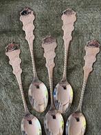 5 verzilverde theelepels, Antiek en Kunst, Ophalen of Verzenden
