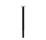 Ikea bureaupoot, 2x poot Olov zwart, Tafelpoot, 50 tot 100 cm, Rond, Zo goed als nieuw