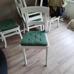 4 leuke stoelen, Vier, Wit, Zo goed als nieuw, Keukenstoel