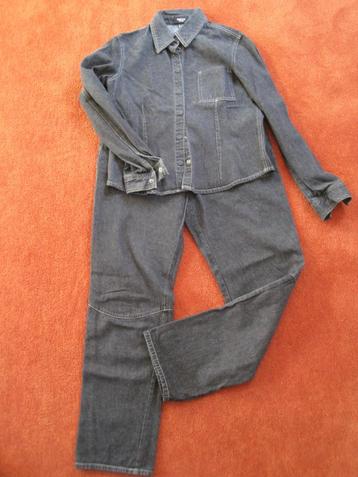Koopje;Spijkerbroek en -blouse Mexx mt 40 donkere kleur beschikbaar voor biedingen