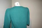 Notshy Cashmere cruise groene cashmere trui pof mouw L, Kleding | Dames, Nothsy, Verzenden, Maat 42/44 (L), Zo goed als nieuw