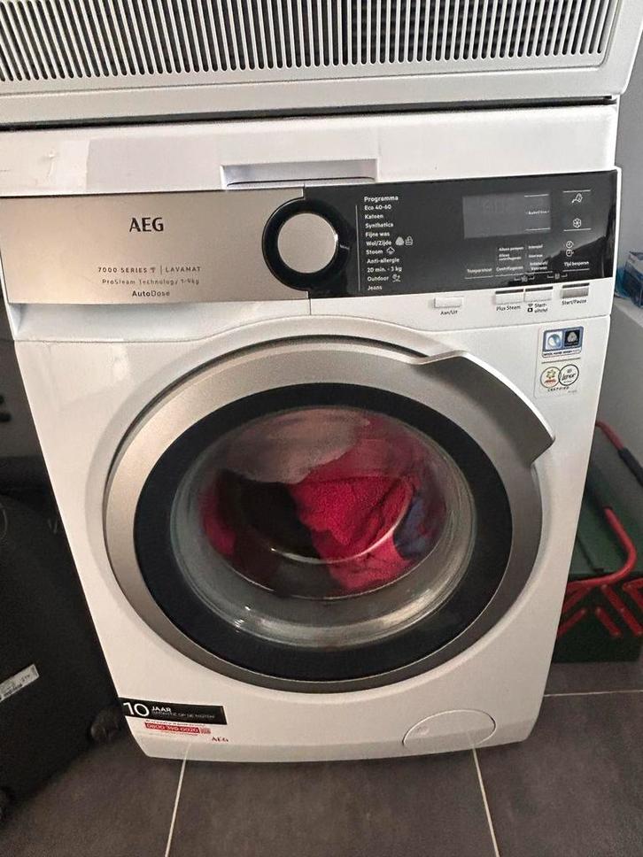 AEG Prostream AutoDose 9 kg Wasmachine 3 jaar jong!, Witgoed en Apparatuur, Wasmachines, Gebruikt, Voorlader, 6 tot 8 kg, 85 tot 90 cm