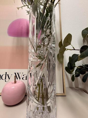 Bohemian Vintage  Kristal Vaas beschikbaar voor biedingen