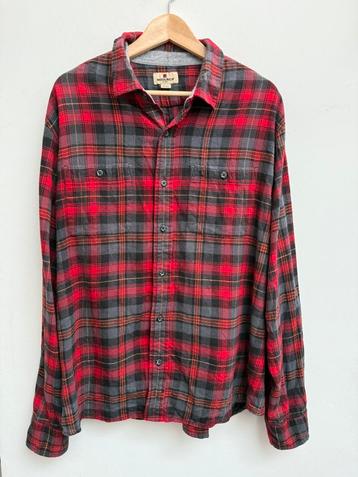 Woolrich flanellen overhemd – rood/zwart ruit – maat XXL beschikbaar voor biedingen